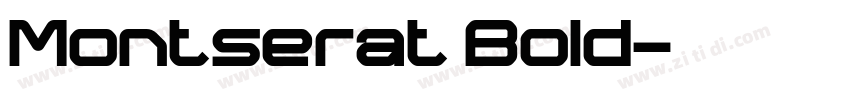 Montserat Bold字体转换